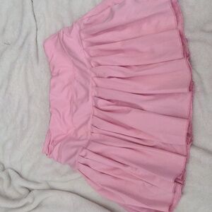 Baby pink gold hinge skort skirt S
